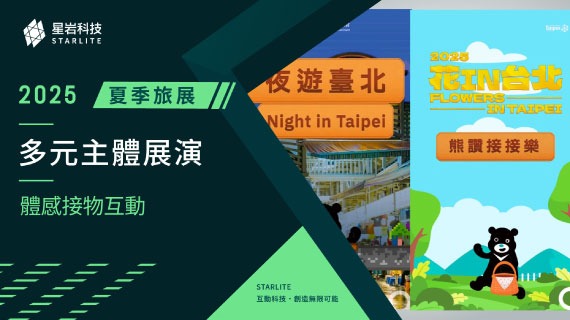 【多元主題展演】城市節奏接力賽｜2025 ITF 台北館 - 彈性化體感接物模組 - インタラクティブ制作実績